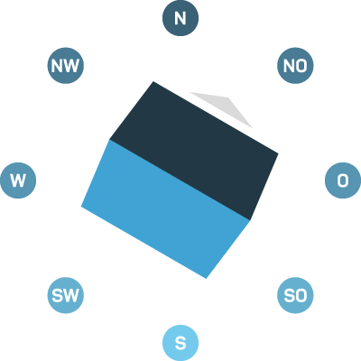 Hausausrichtung