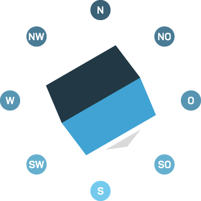 Hausausrichtung