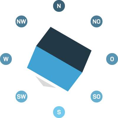 Hausausrichtung