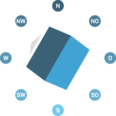 Hausausrichtung