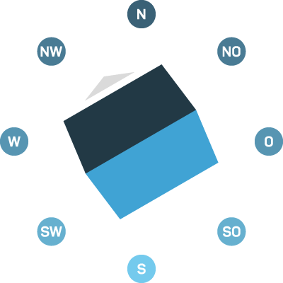 Hausausrichtung
